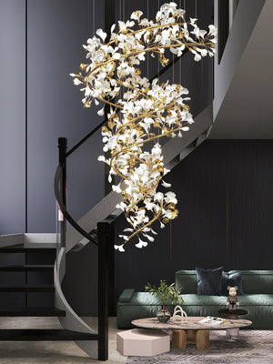 Gingko Ceramic Branch Chandelier Q - view 18