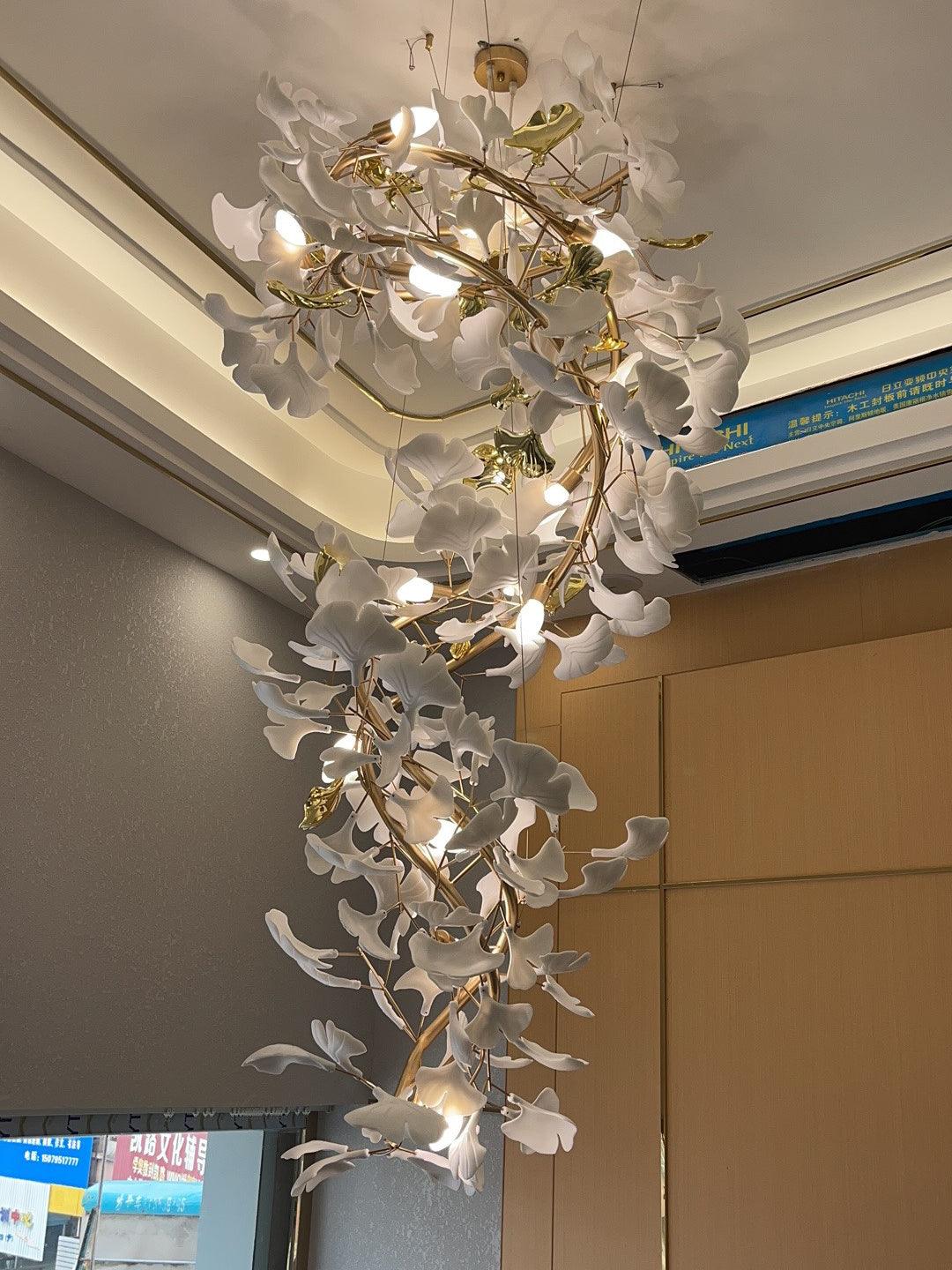 Gingko Ceramic Branch Chandelier Q - view 20