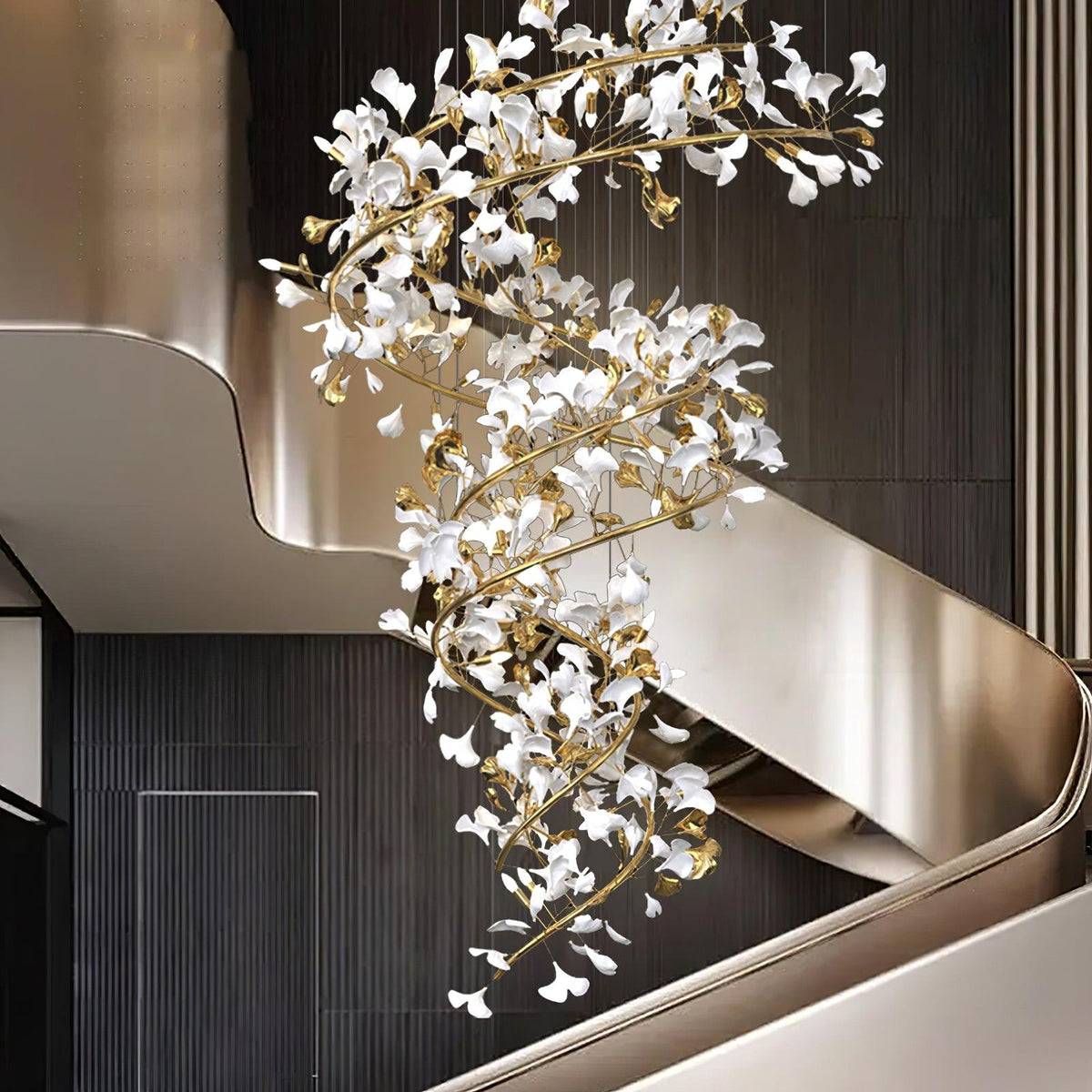 Gingko Ceramic Branch Chandelier Q - view 11