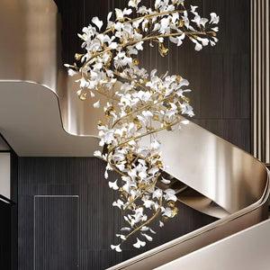 Gingko Ceramic Branch Chandelier Q - view 11