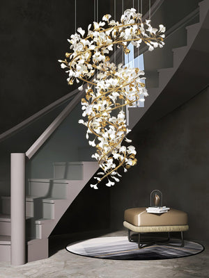 Gingko Ceramic Branch Chandelier Q - view 15
