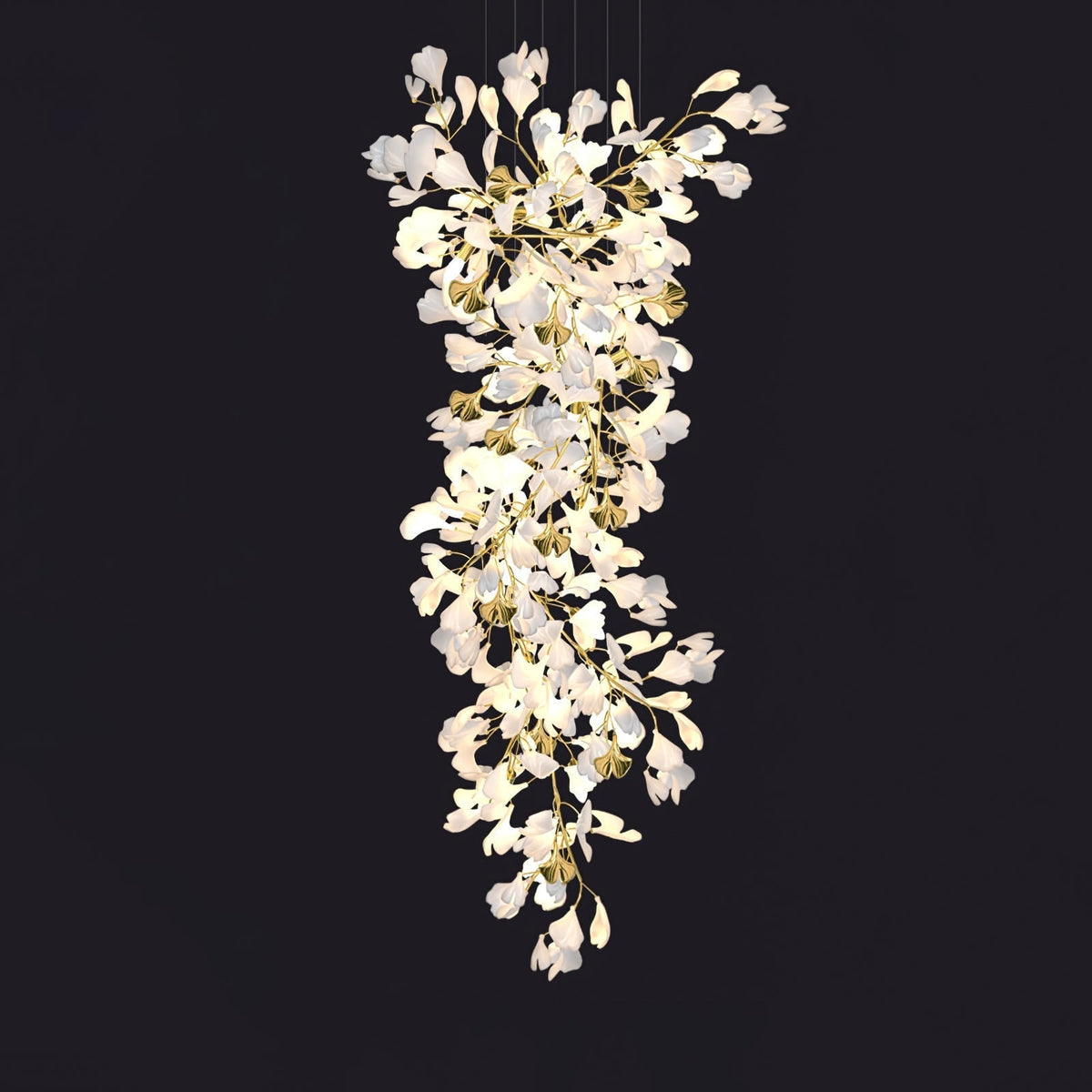 Gingko Ceramic Branch Chandelier Z - view 57