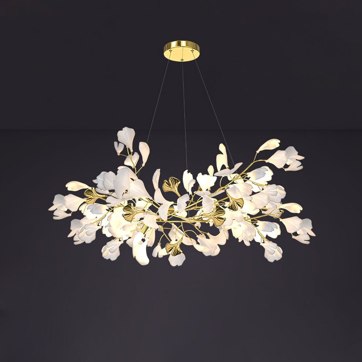 Gingko Ceramic Branch Chandelier Z - view 54