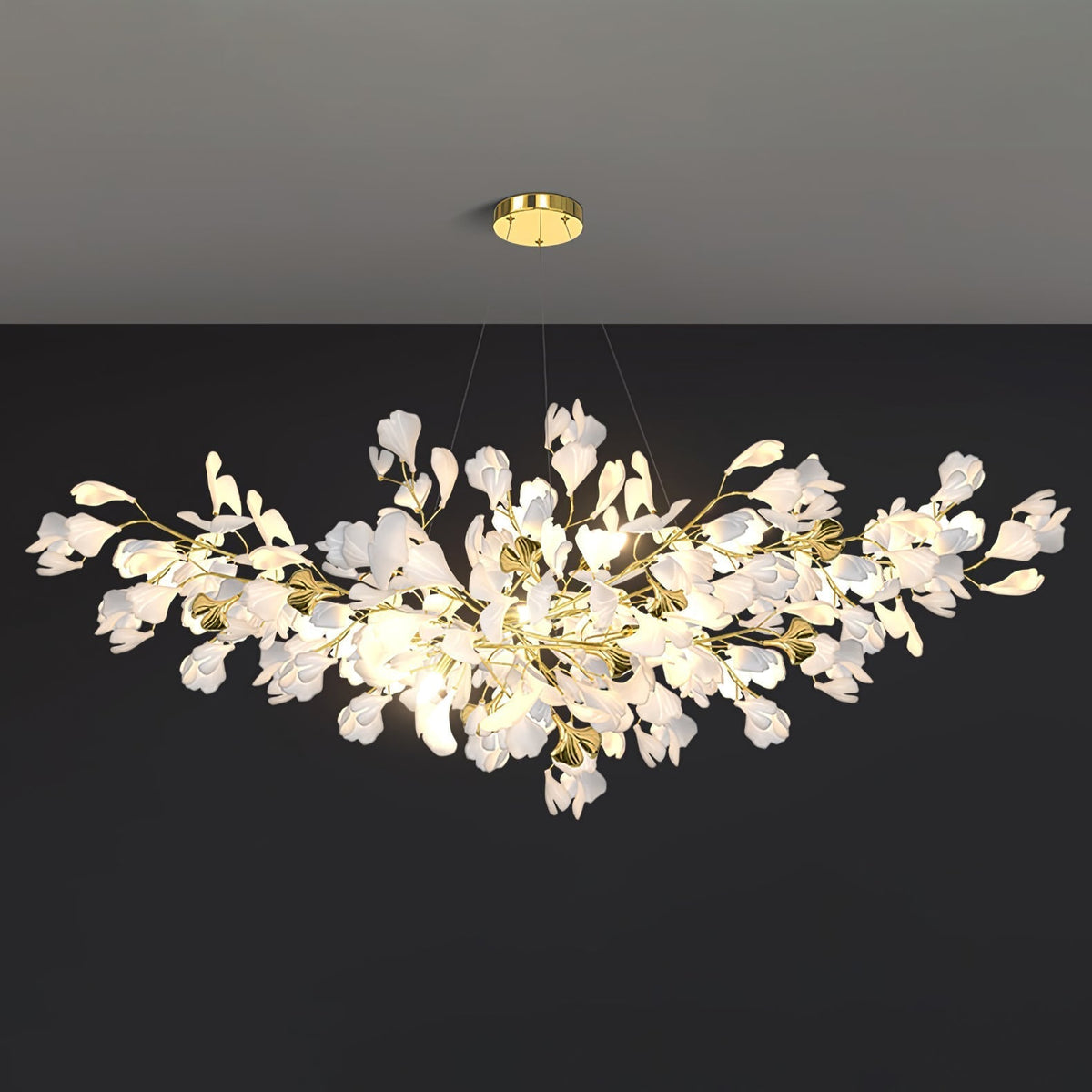 Gingko Ceramic Branch Chandelier Z - view 52