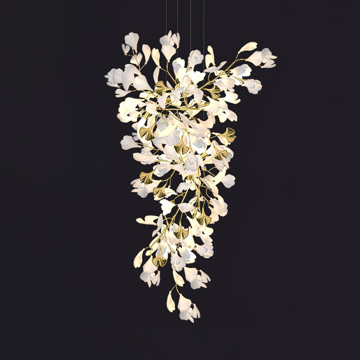 Gingko Ceramic Branch Chandelier Z - view 68