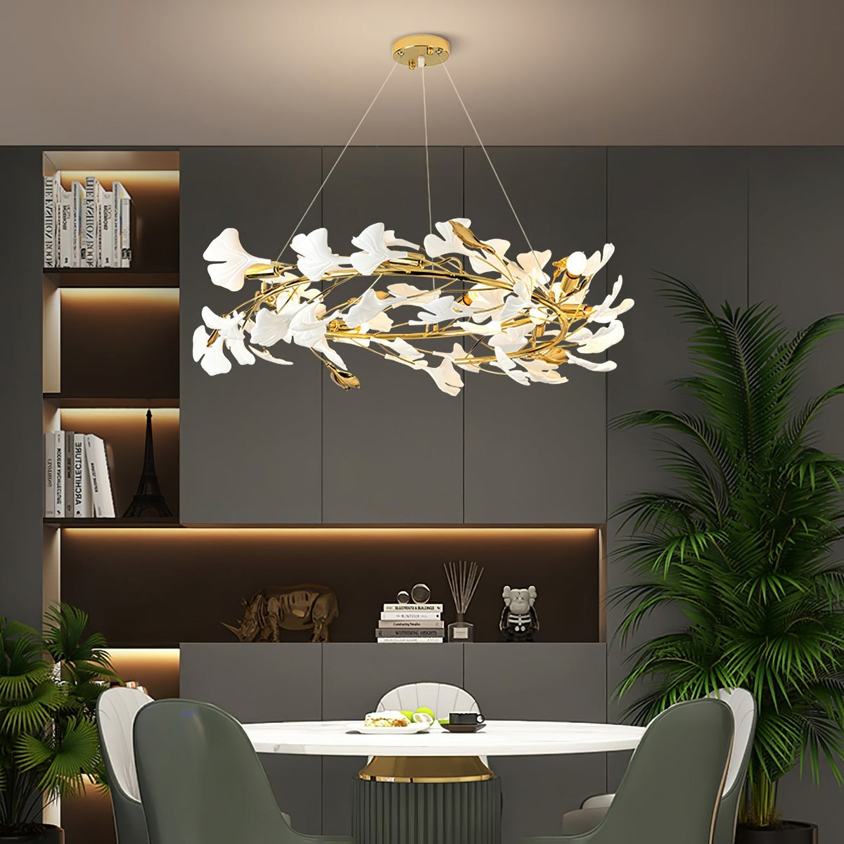 Gingko Ceramic Branch Chandelier Z - view 65