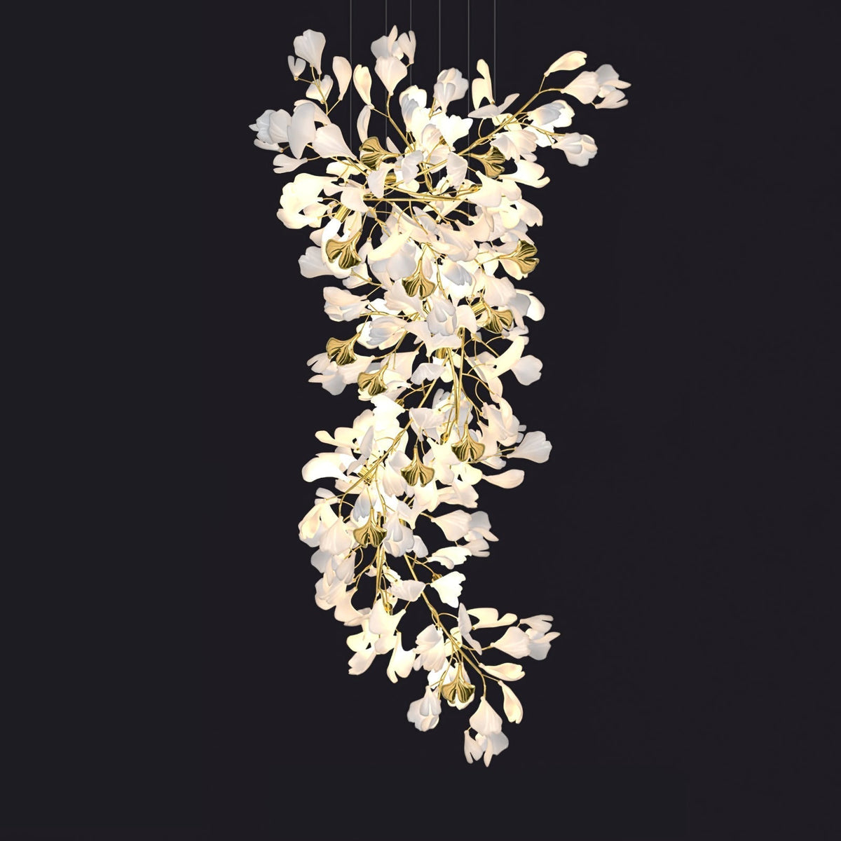 Gingko Ceramic Branch Chandelier Z - view 32