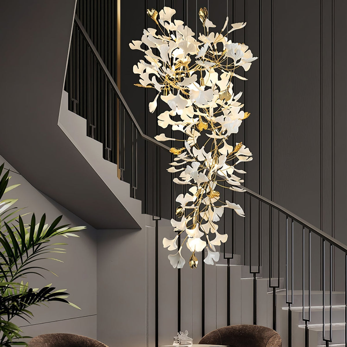 Gingko Ceramic Branch Chandelier Z - view 26