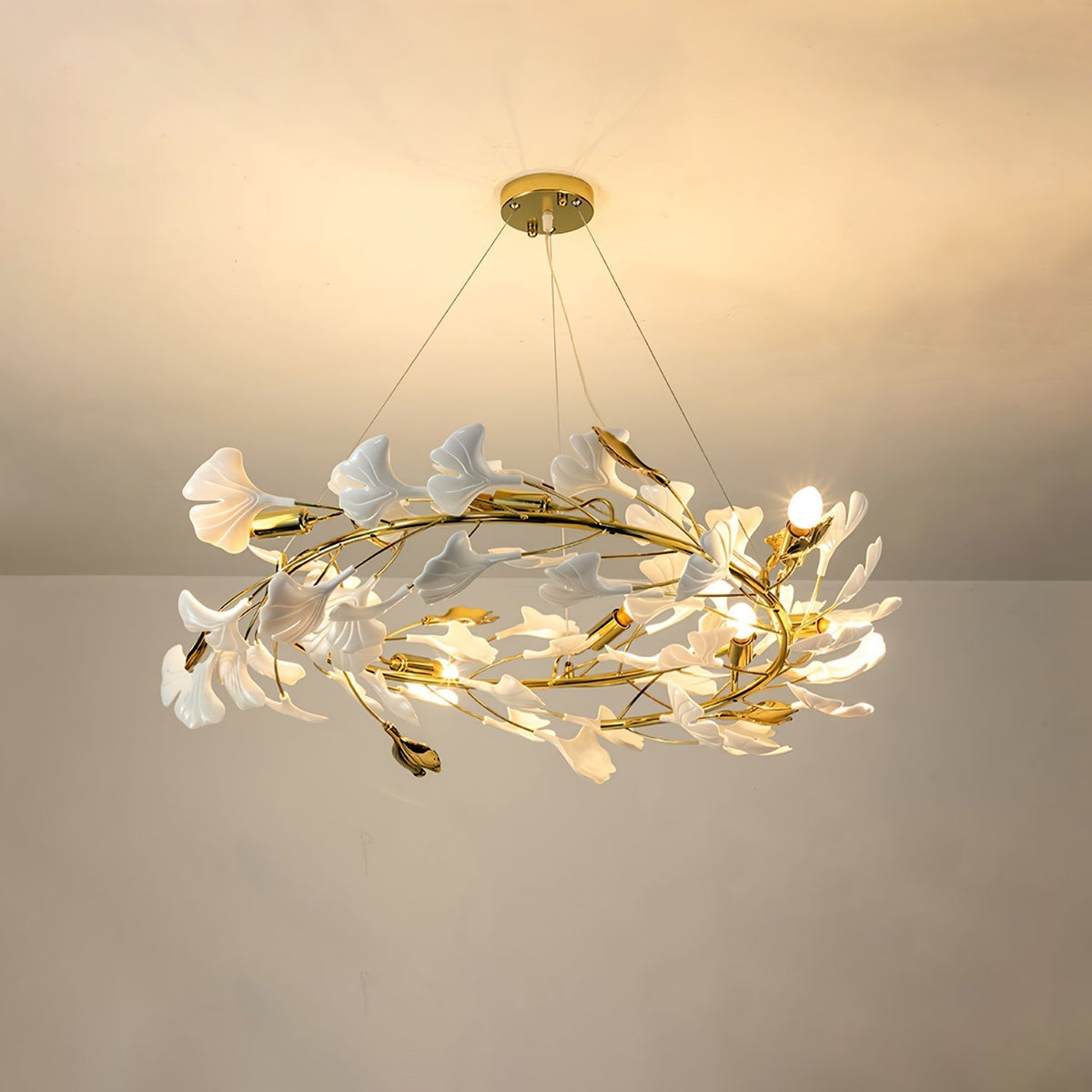 Gingko Ceramic Branch Chandelier Z - view 70