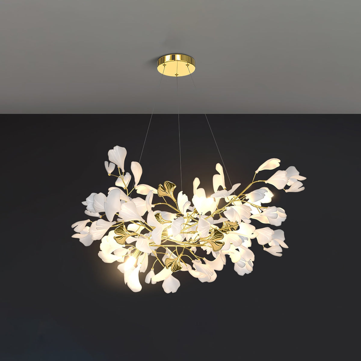 Gingko Ceramic Branch Chandelier Z - view 71