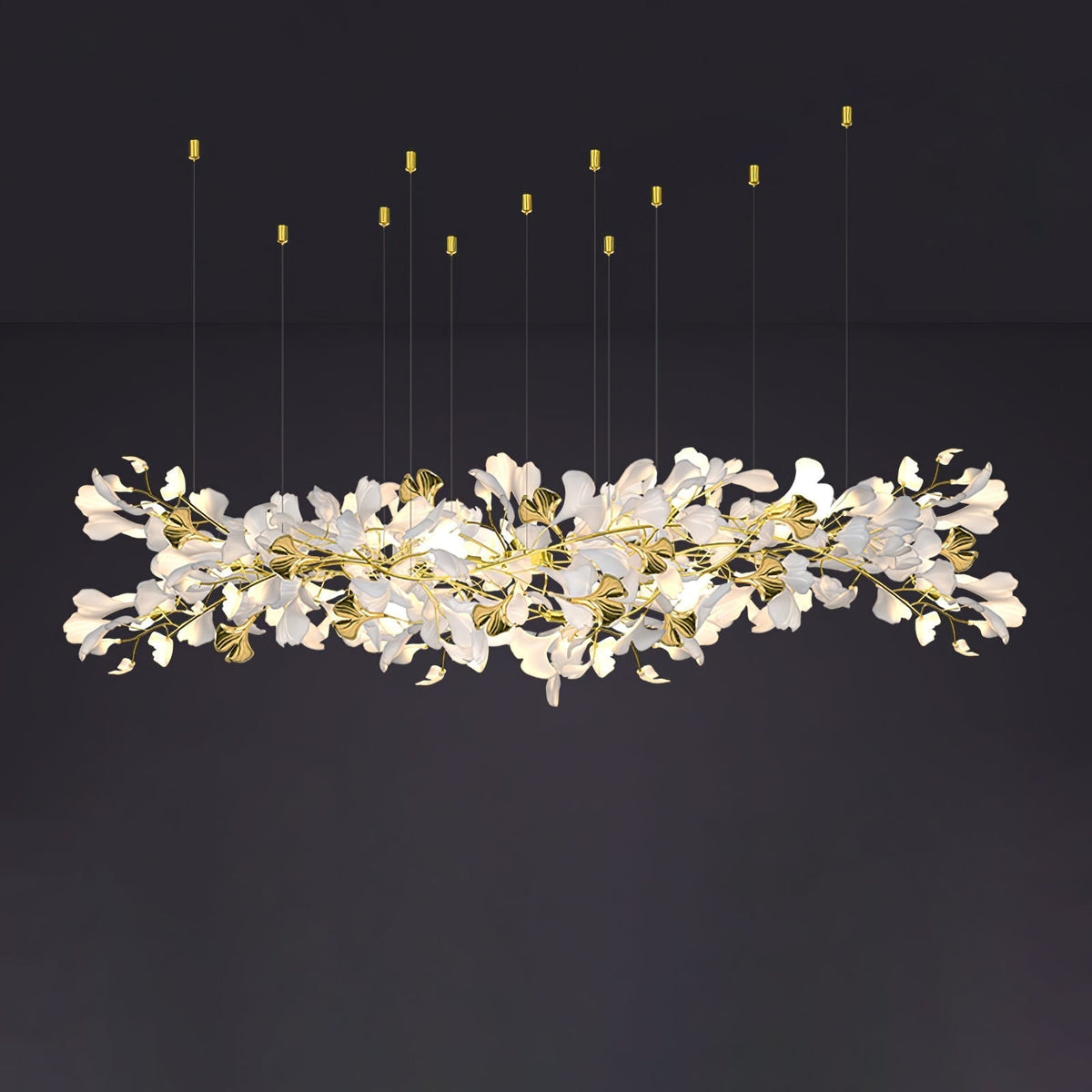 Gingko Ceramic Branch Chandelier Z - view 18