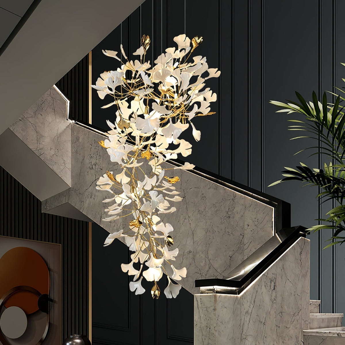 Gingko Ceramic Branch Chandelier Z - view 38