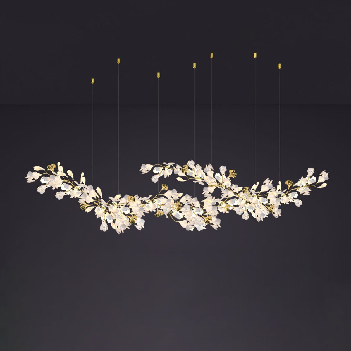 Gingko Ceramic Branch Chandelier Z - view 61