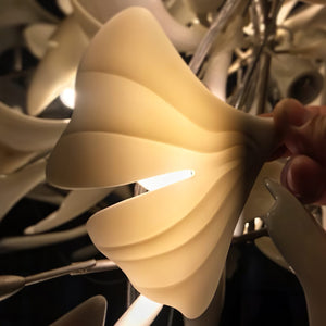 Gingko Leaves Ceramics Spiral Branch Chandelier - view 58