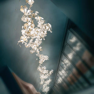 Gingko Leaves Ceramics Spiral Branch Chandelier - view 53