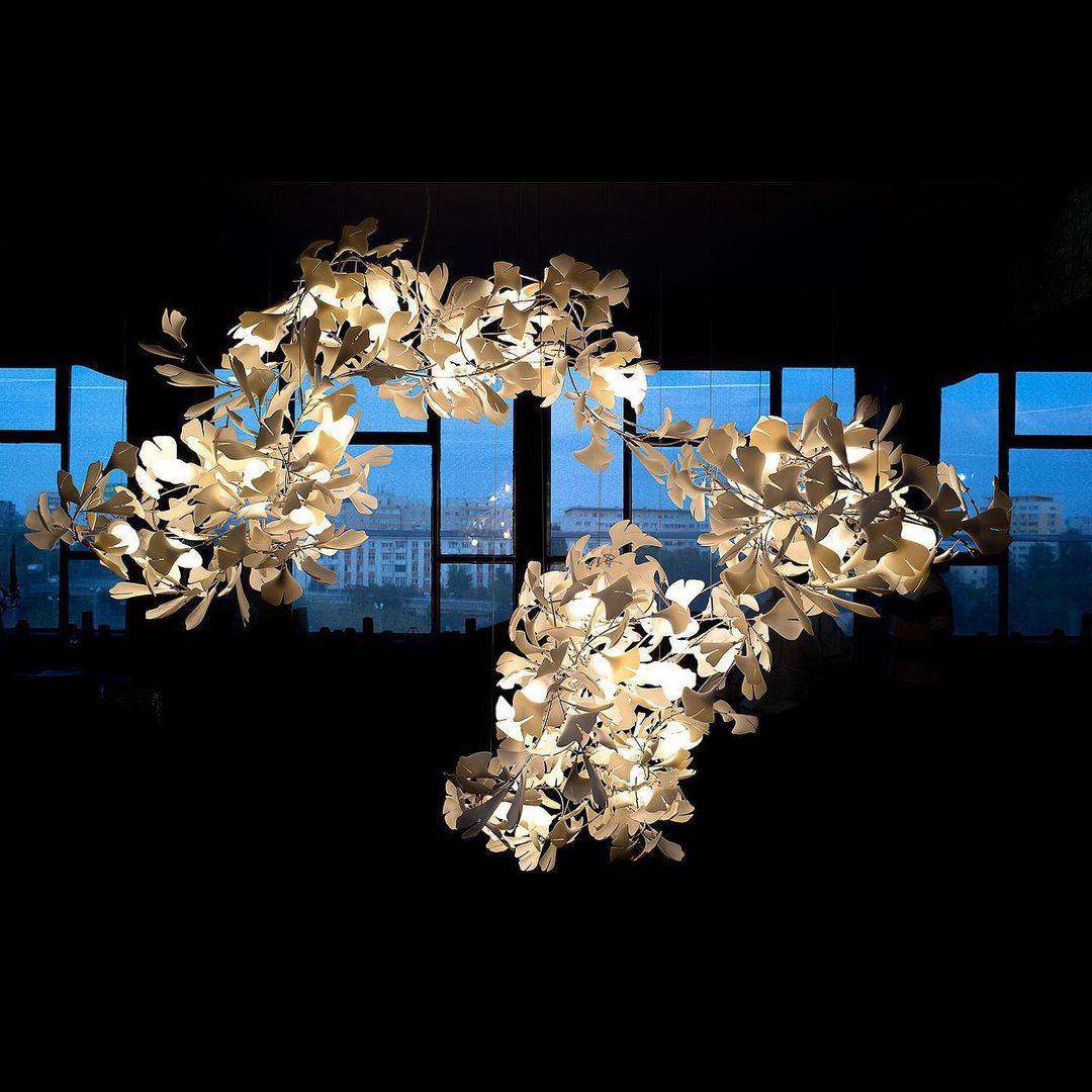 Gingko Ceramic Branch Chandelier C - view 11