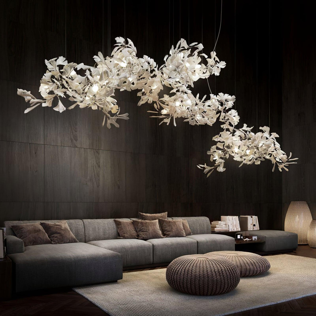 Gingko Ceramic Branch Chandelier C - view 3