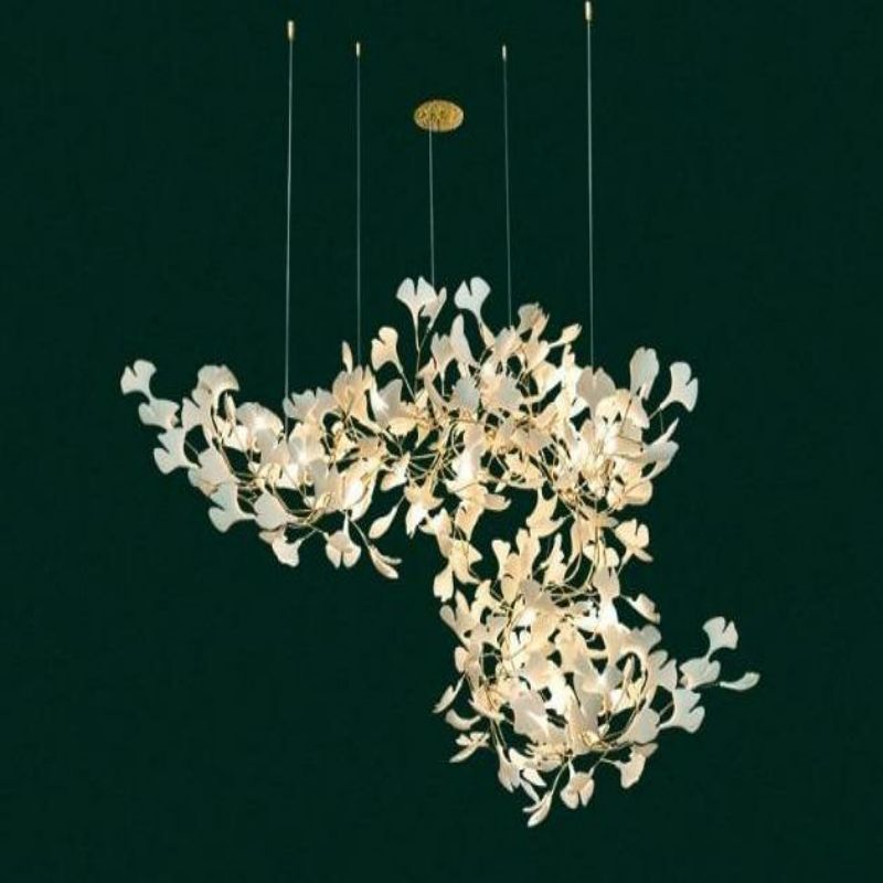 Ginkgo Ceramic Branch Chandelier - view 6