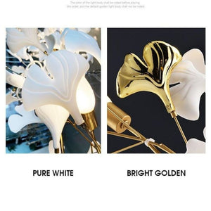 Ginkgo Ceramic Branch Chandelier - view 9