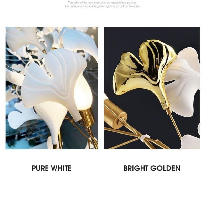 Ginkgo Ceramic Branch Chandelier - view 9