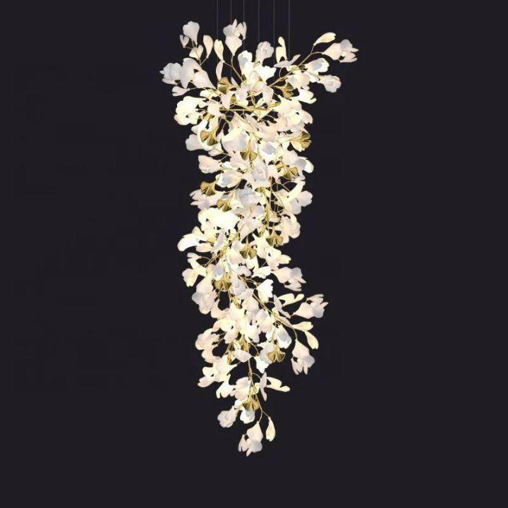 Ginkgo Cascading A Branch Chandelier - view 3