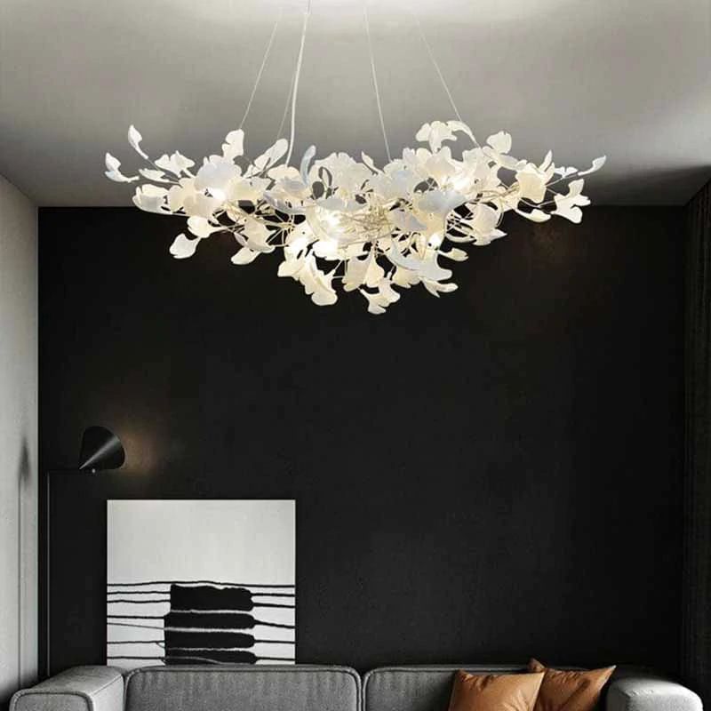 Ginkgo Ceramic Chandelier - view 5
