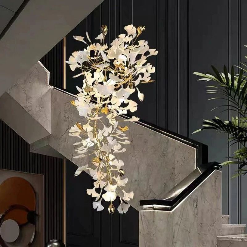 Ginkgo Ceramic Chandelier - view 13