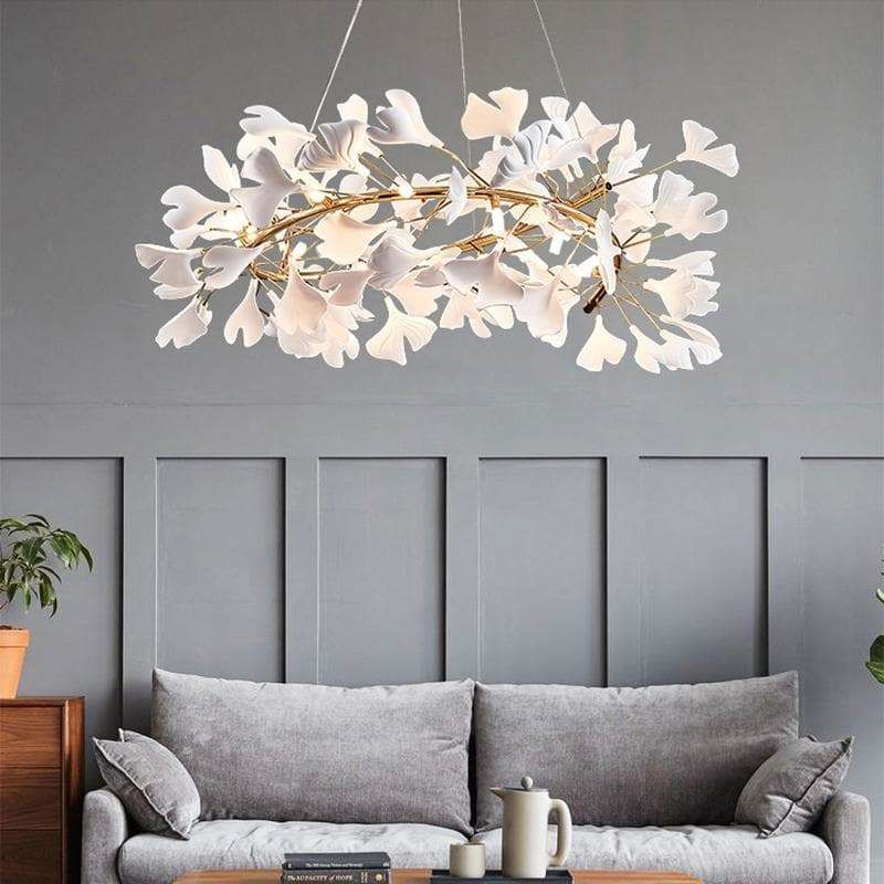 Ginkgo Ceramic Chandelier - view 14