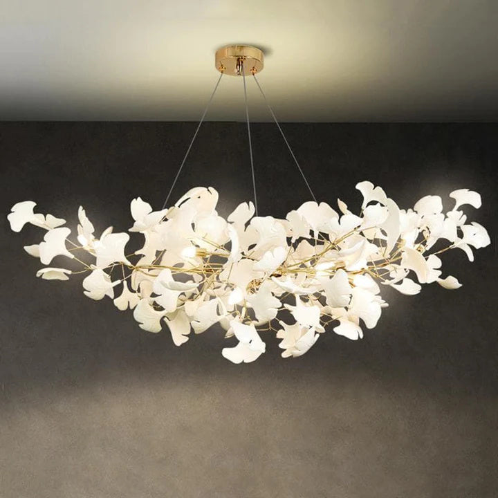 Luxury Ceramic Ginkgo Chandelier - view 2