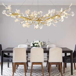 Ginkgo Gold Tree Branches Chandelier - view 4