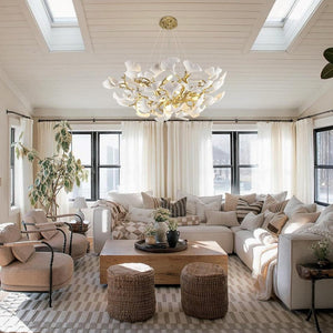 Ginkgo Gold Tree Branches Chandelier - view 11