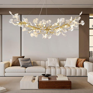 Ginkgo Gold Tree Branches Chandelier - view 9