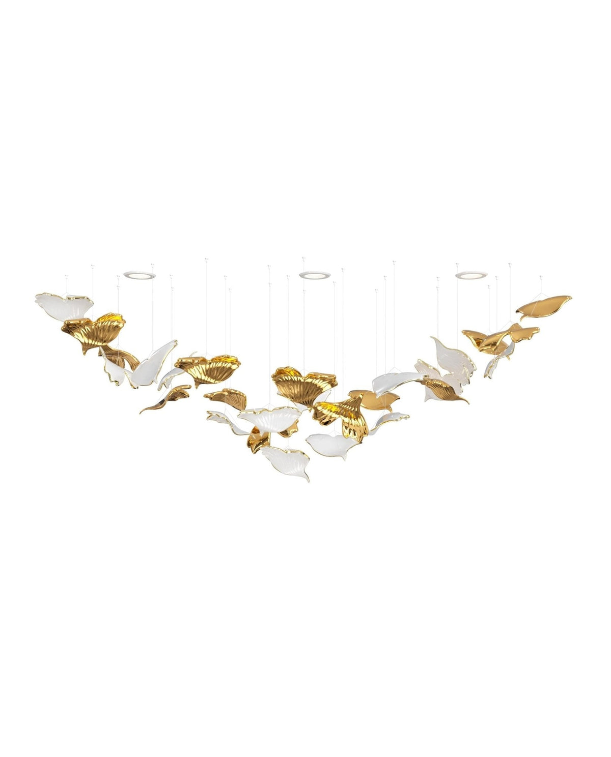Ginkgo Ceramics Tree Chandelier - view 5
