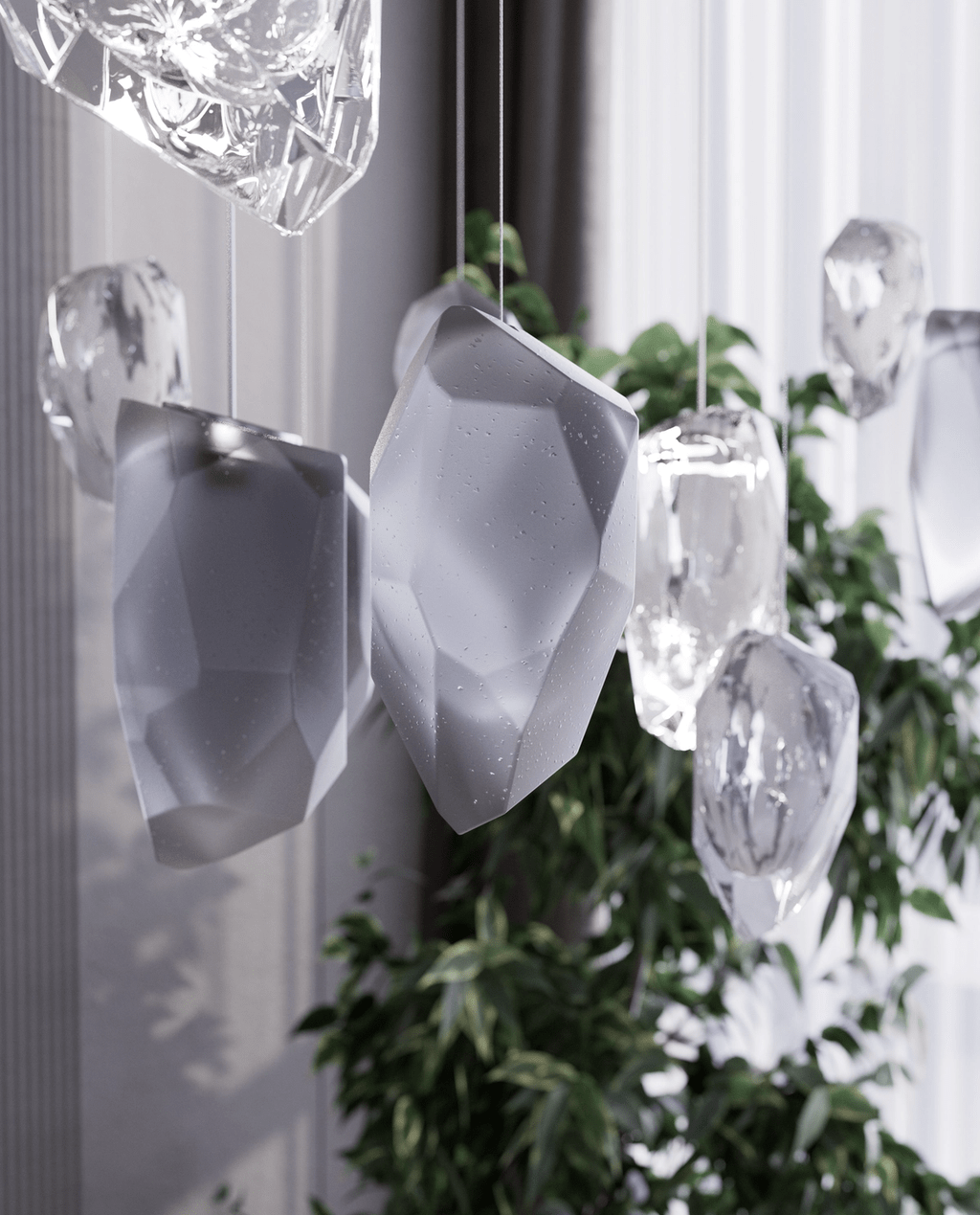 Galaxy Glacier Crystal Chandelier - view 4