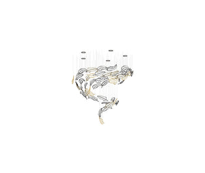 Galaxy Glass Feathers Flying Chandelier - view 37