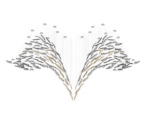 Galaxy Glass Feathers Flying Chandelier - view 41