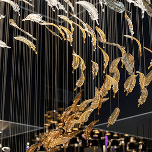 Galaxy Glass Feathers Flying Chandelier - view 18
