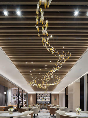 Galaxy Glass Feathers Flying Chandelier - view 26