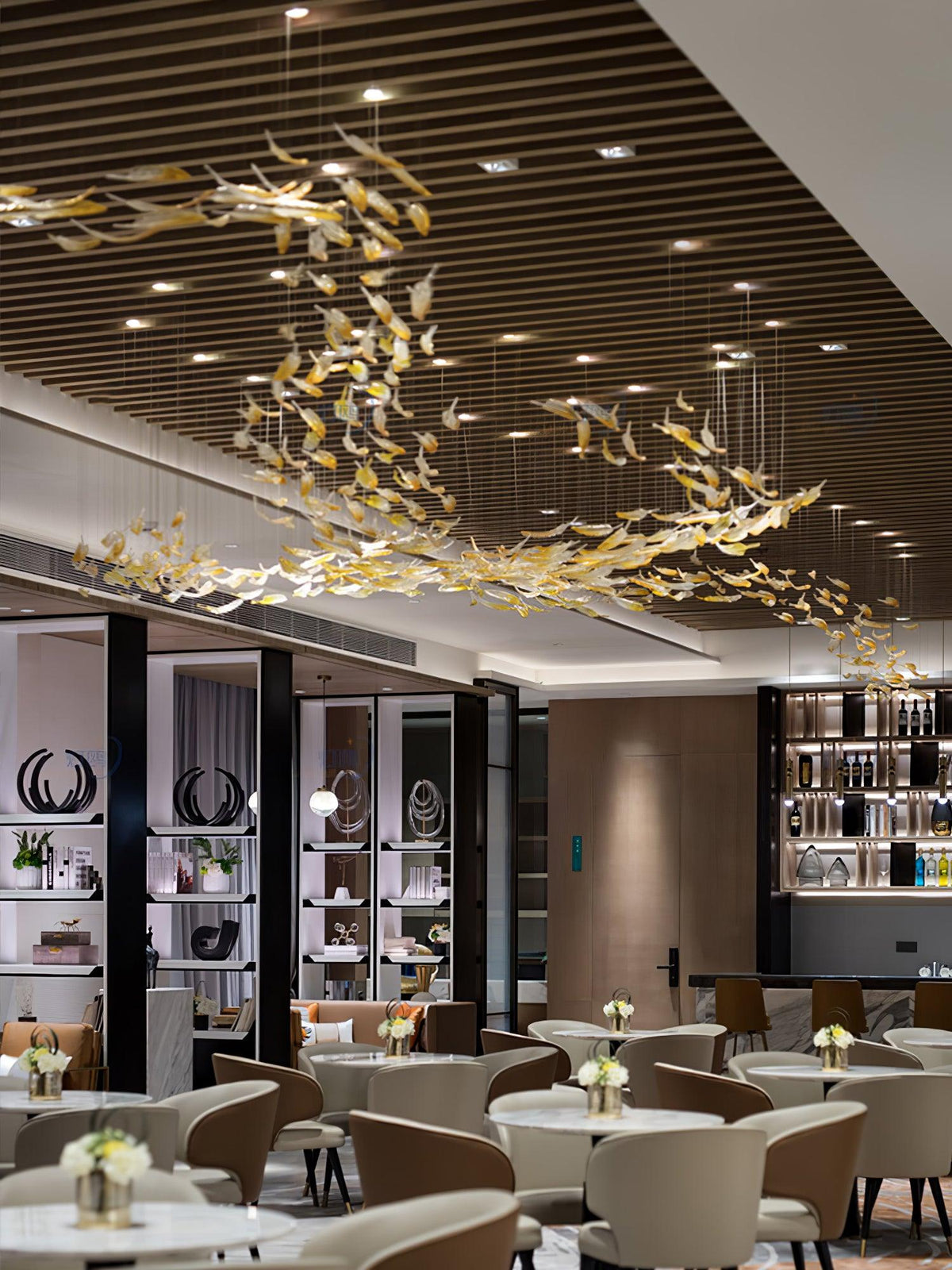 Galaxy Glass Feathers Flying Chandelier - view 28