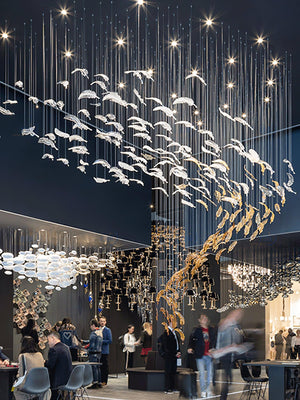Galaxy Glass Feathers Flying Chandelier - view 8