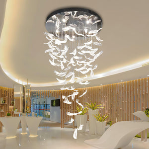 Galaxy Glass Feathers Flying Chandelier - view 15