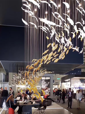 Galaxy Glass Feathers Flying Chandelier - view 16