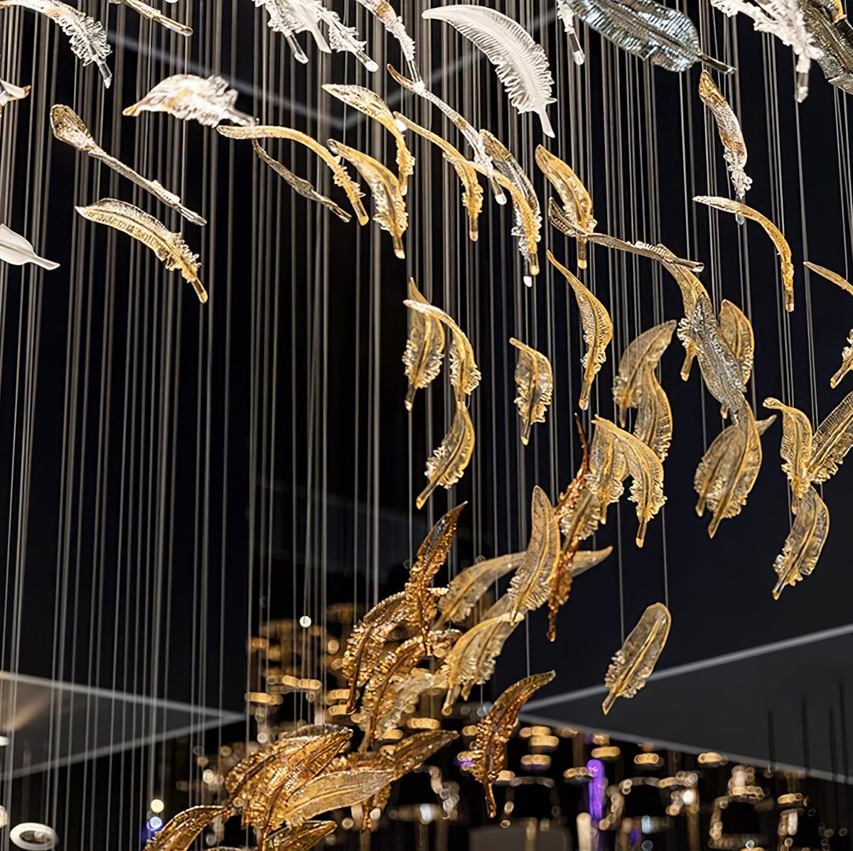 Glass Feathers Chandelier - view 53