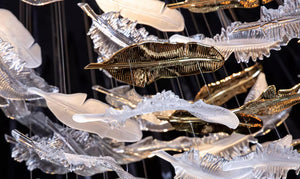 Galaxy Glass Feathers Flying Chandelier - view 45