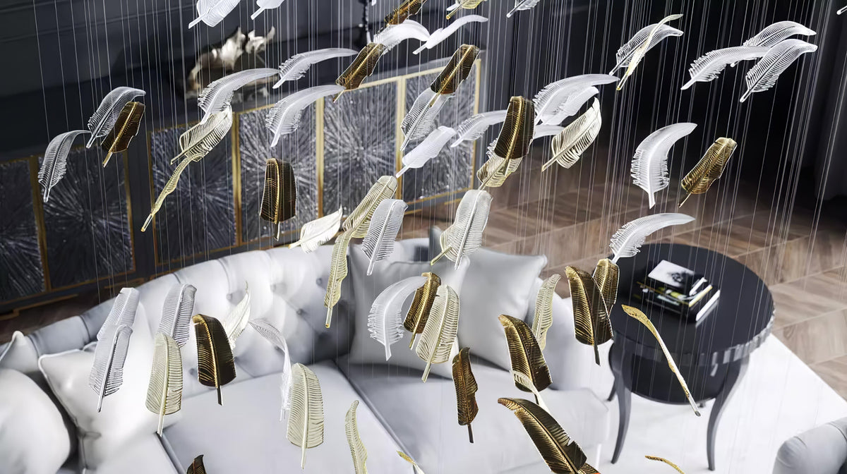 Galaxy Glass Feathers Flying Chandelier - view 47
