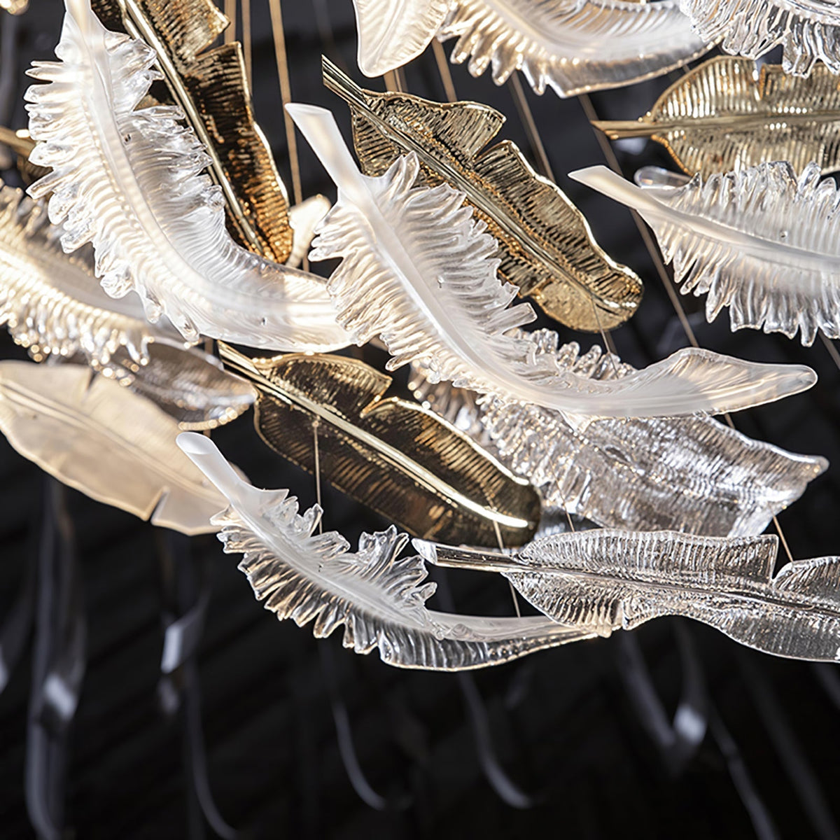 Galaxy Glass Feathers Flying Chandelier - view 49