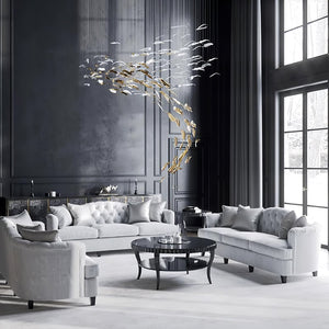 Galaxy Glass Feathers Flying Chandelier - view 3