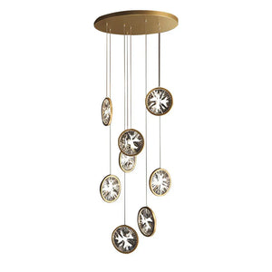 Gold Crystal Staircase Chandelier - view 4