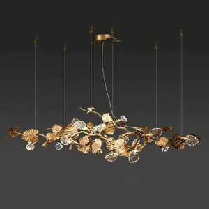 Gold Leaf Chandelier - view 5