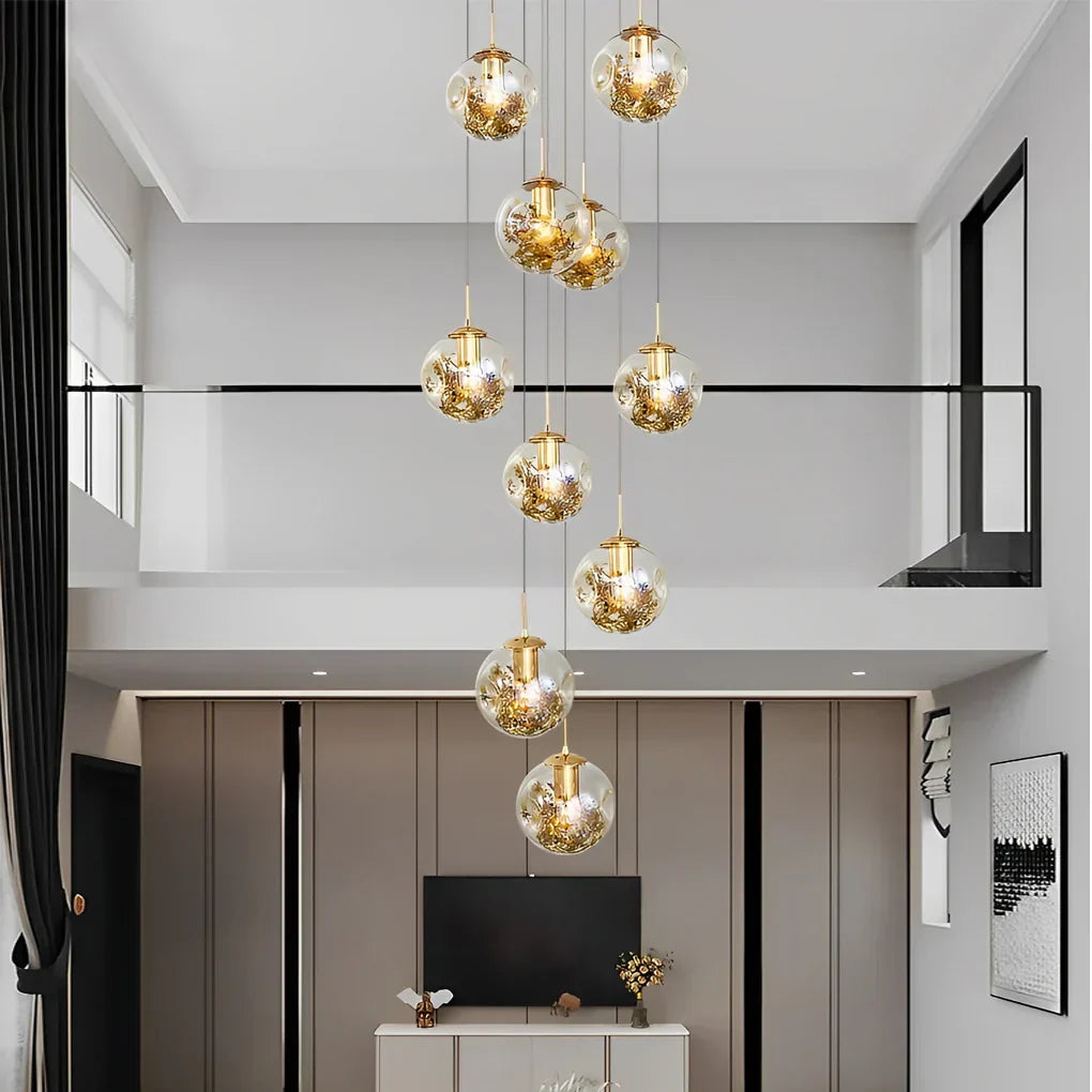 Gold Staircase Chandelier - view 6